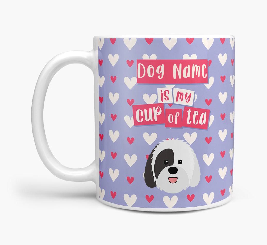 Personalised {breedFullName} '{dogsName} is my Cup of Tea' Mug