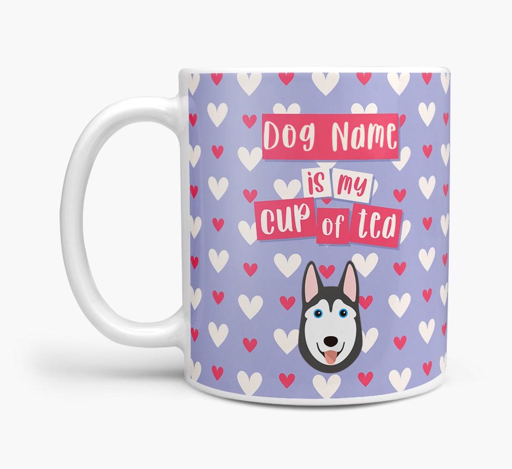 Personalised {breedFullName} '{dogsName} is my Cup of Tea' Mug