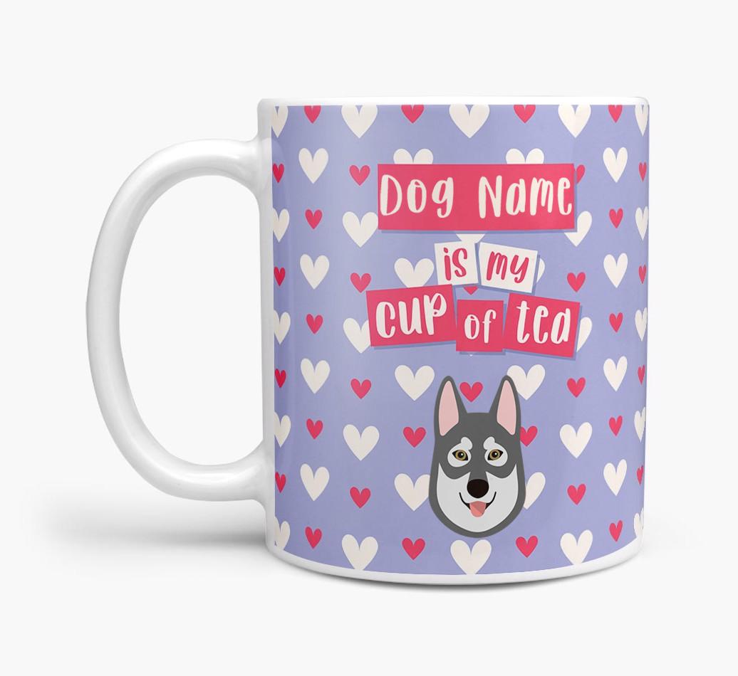 Personalised {breedFullName} '{dogsName} is my Cup of Tea' Mug
