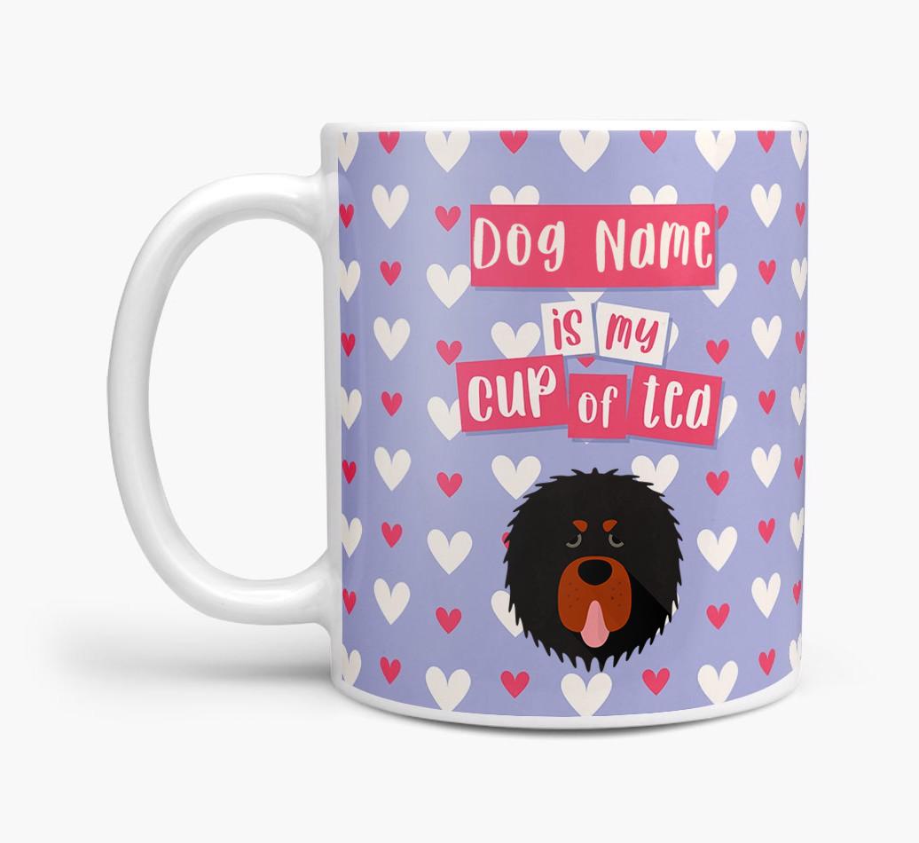 Personalised {breedFullName} '{dogsName} is my Cup of Tea' Mug