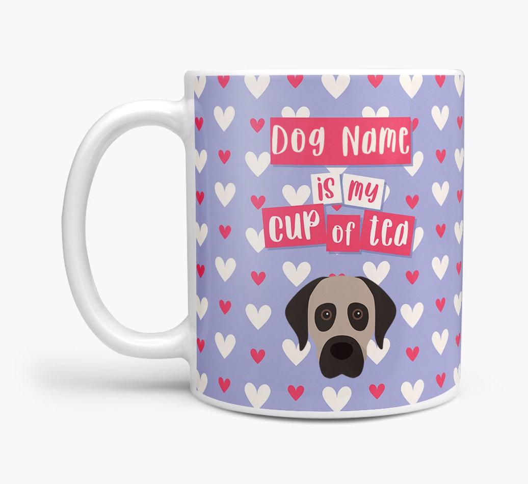 Personalised {breedFullName} '{dogsName} is my Cup of Tea' Mug