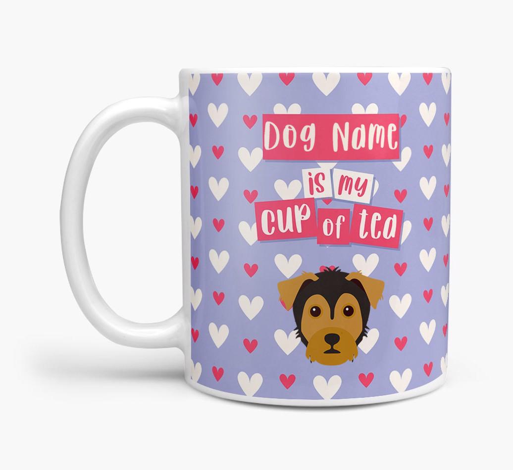 Personalised {breedFullName} '{dogsName} is my Cup of Tea' Mug