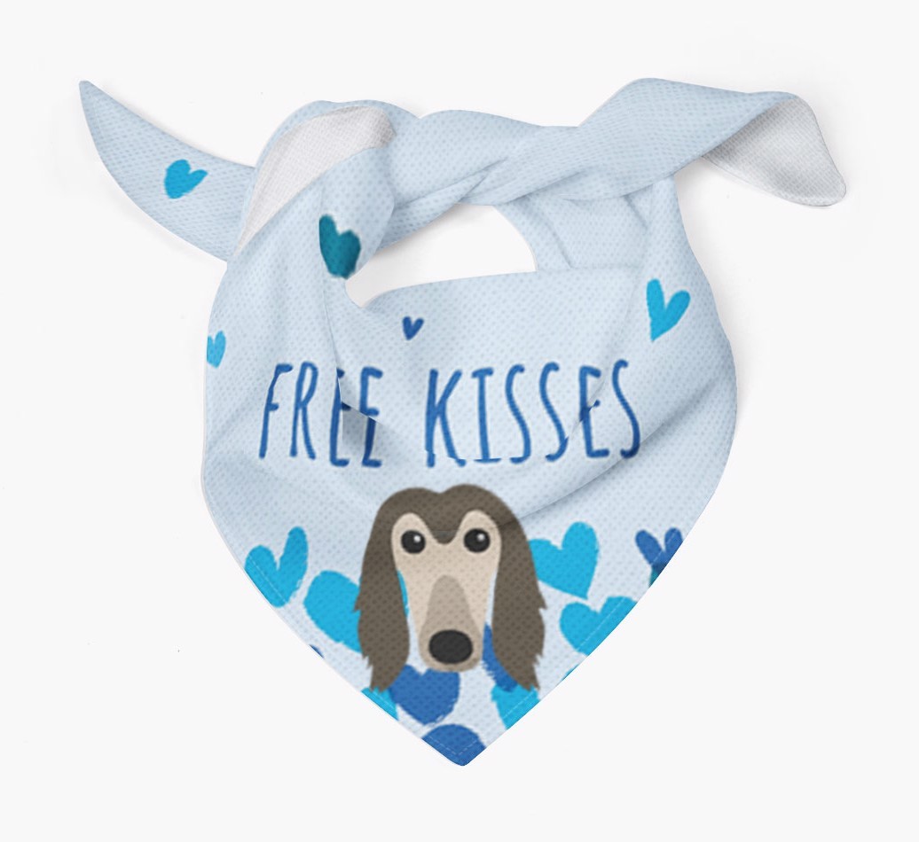 Free Kisses : Personalised {breedFullName} Bandana