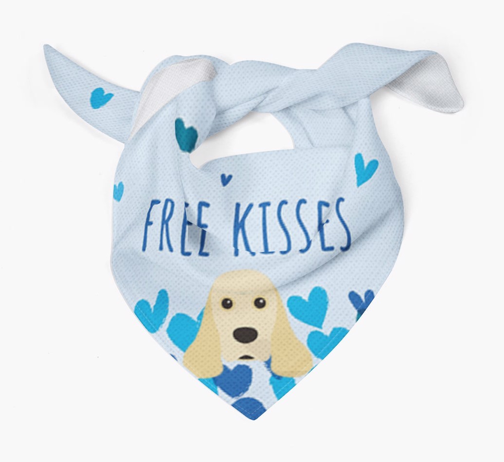 Free Kisses : Personalised {breedFullName} Bandana