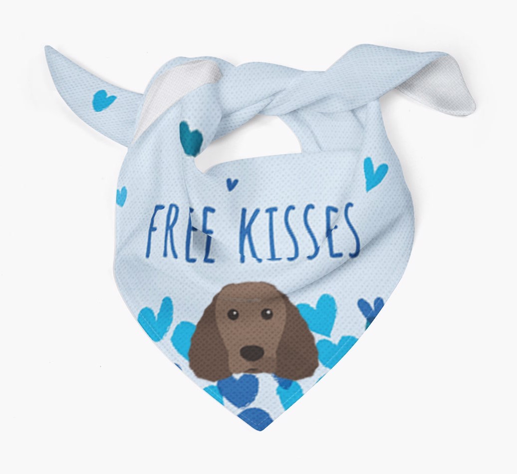 Free Kisses : Personalised {breedFullName} Bandana