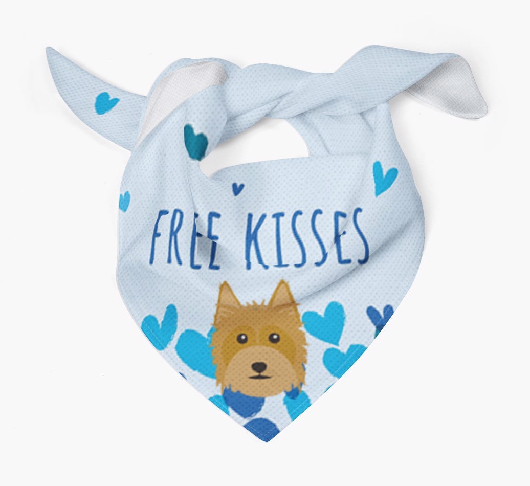 Free Kisses : Personalised {breedFullName} Bandana