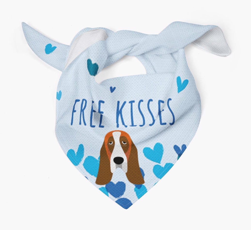 Free Kisses : Personalised {breedFullName} Bandana