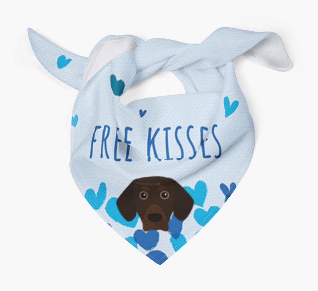Free Kisses : Personalised {breedFullName} Bandana