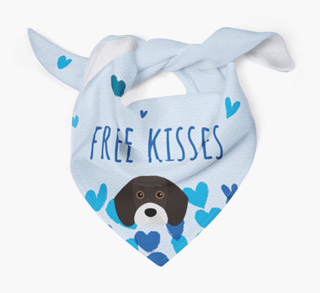 Free Kisses : Personalised {breedFullName} Bandana