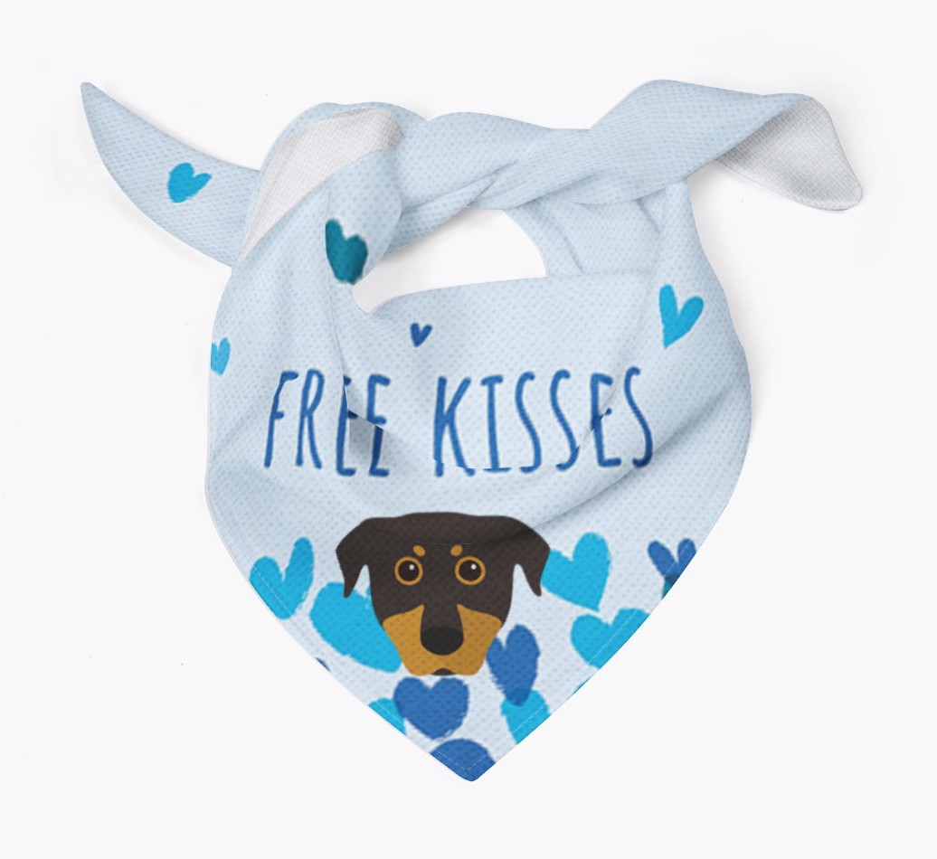 Free Kisses : Personalized {breedFullName} Bandana
