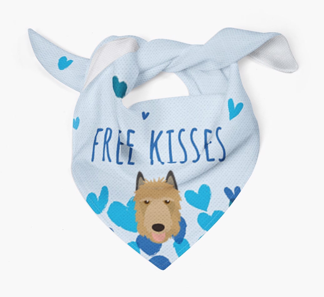 Free Kisses : Personalised {breedFullName} Bandana