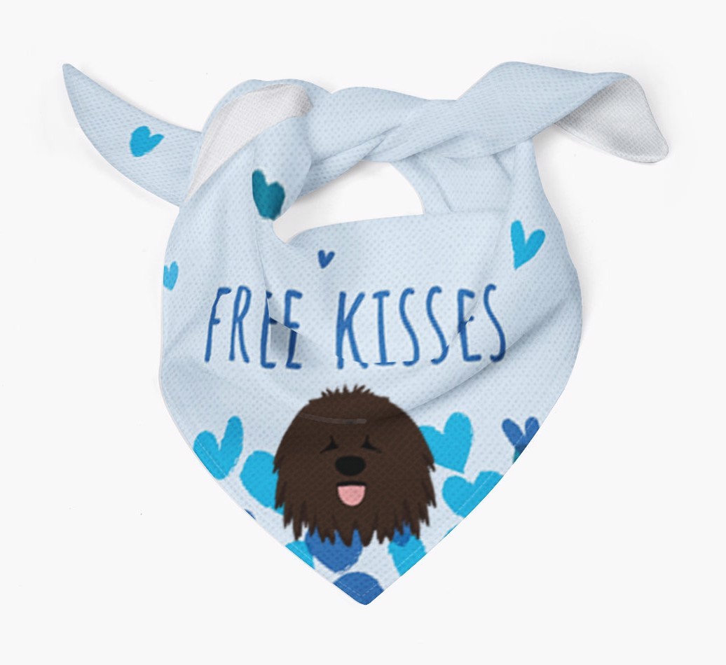Free Kisses : Personalised {breedFullName} Bandana