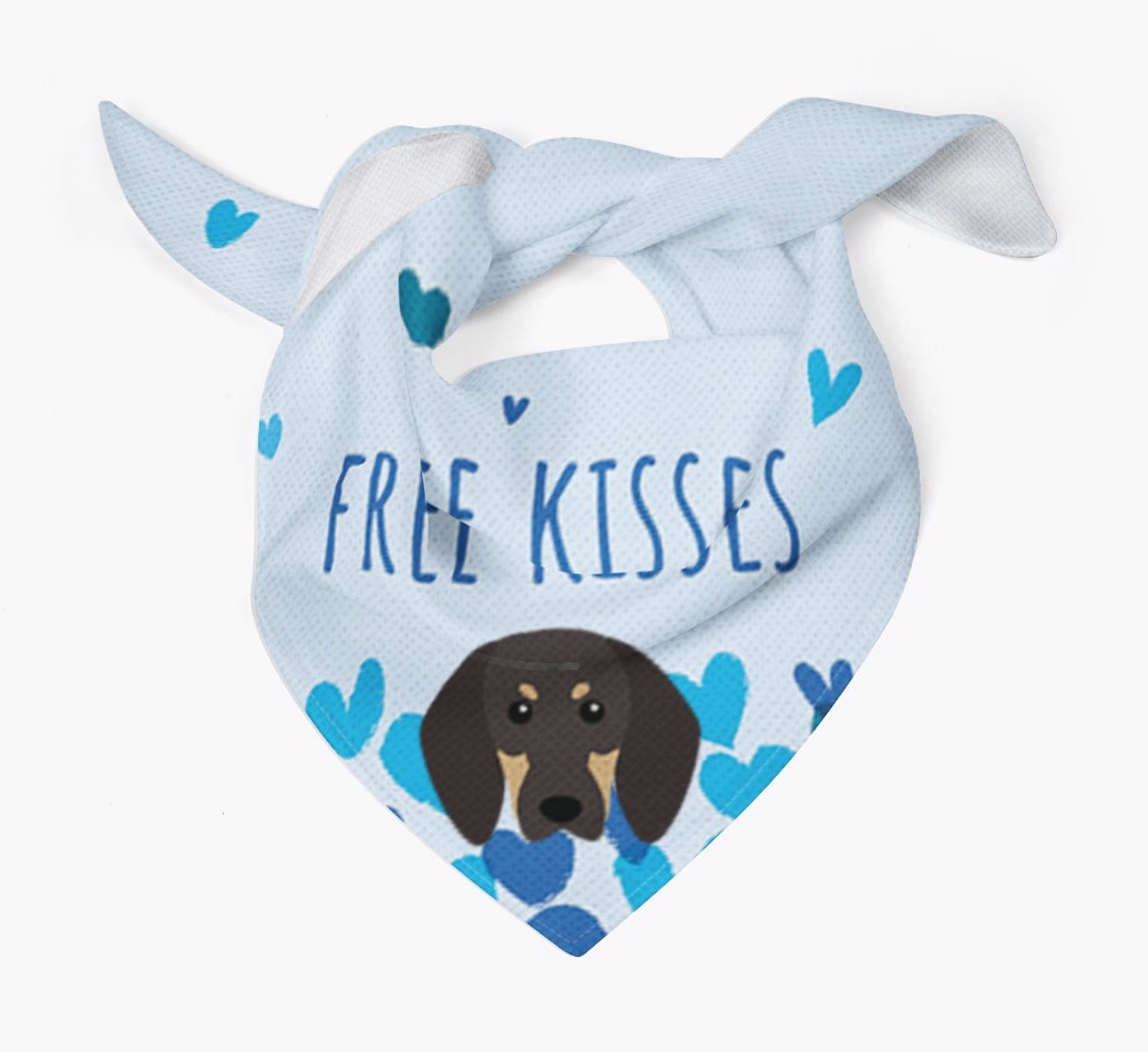 Free Kisses : Personalised {breedFullName} Bandana
