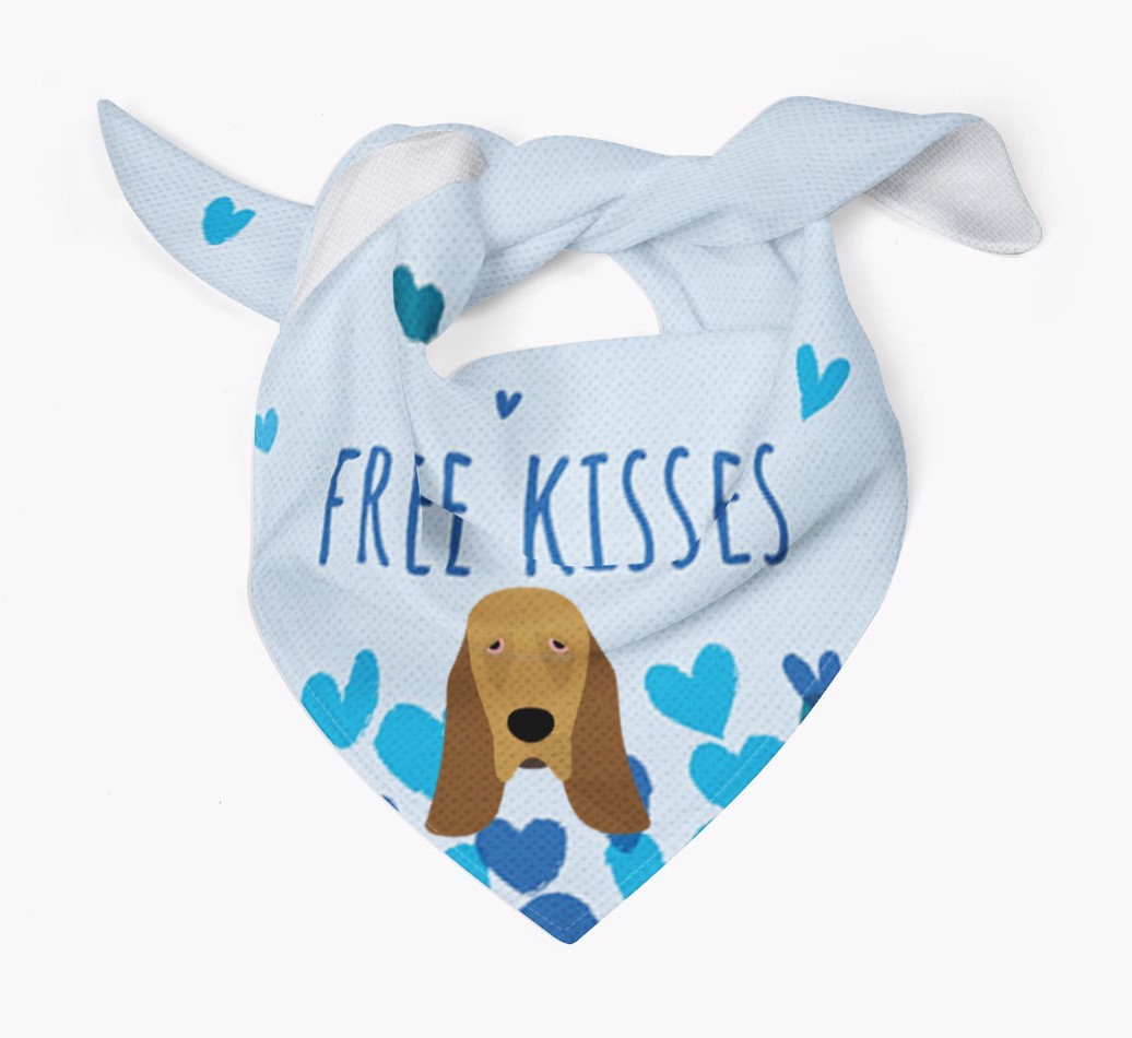 Free Kisses : Personalised {breedFullName} Bandana