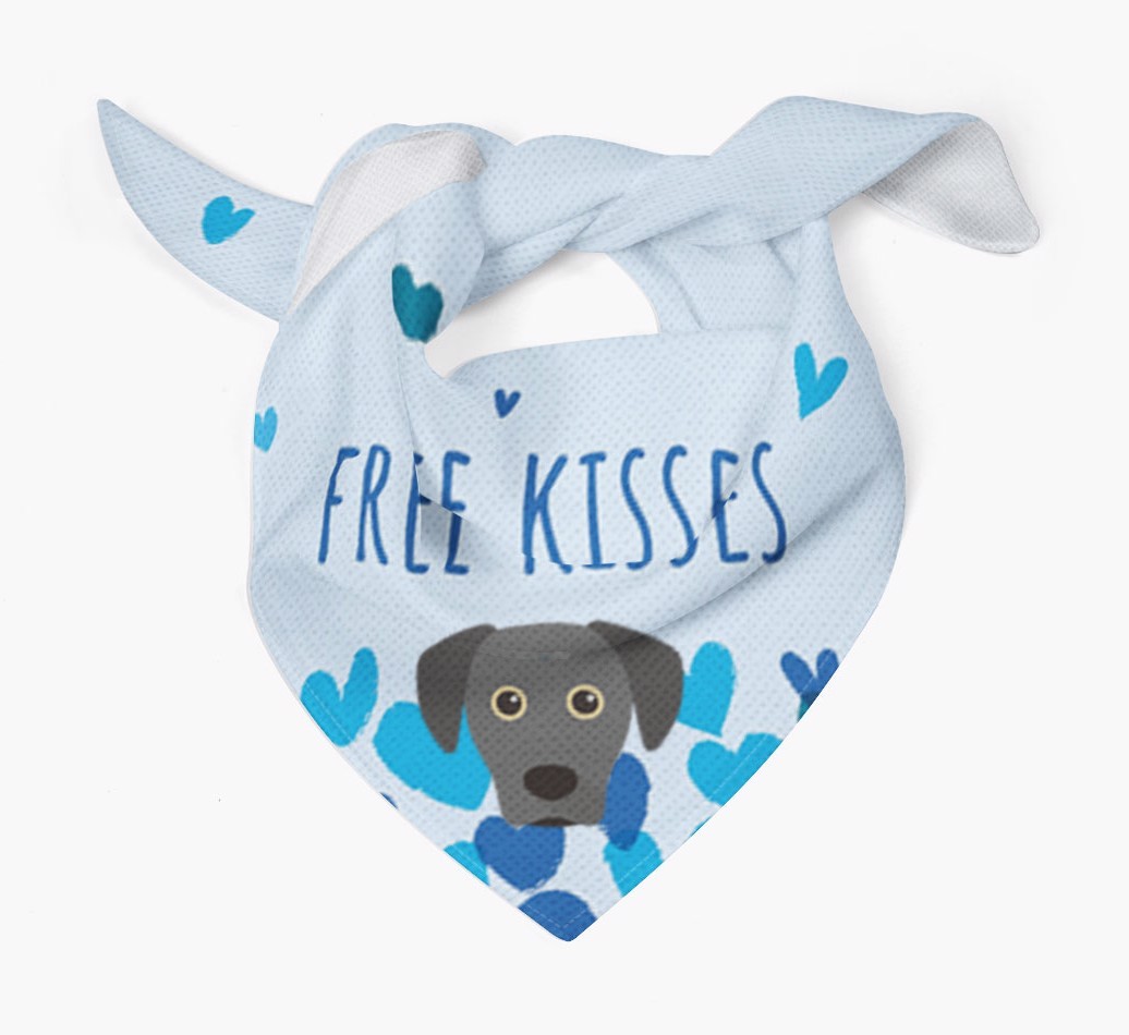 Free Kisses : Personalised {breedFullName} Bandana