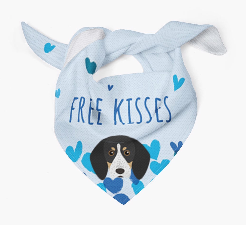 Free Kisses : Personalised {breedFullName} Bandana