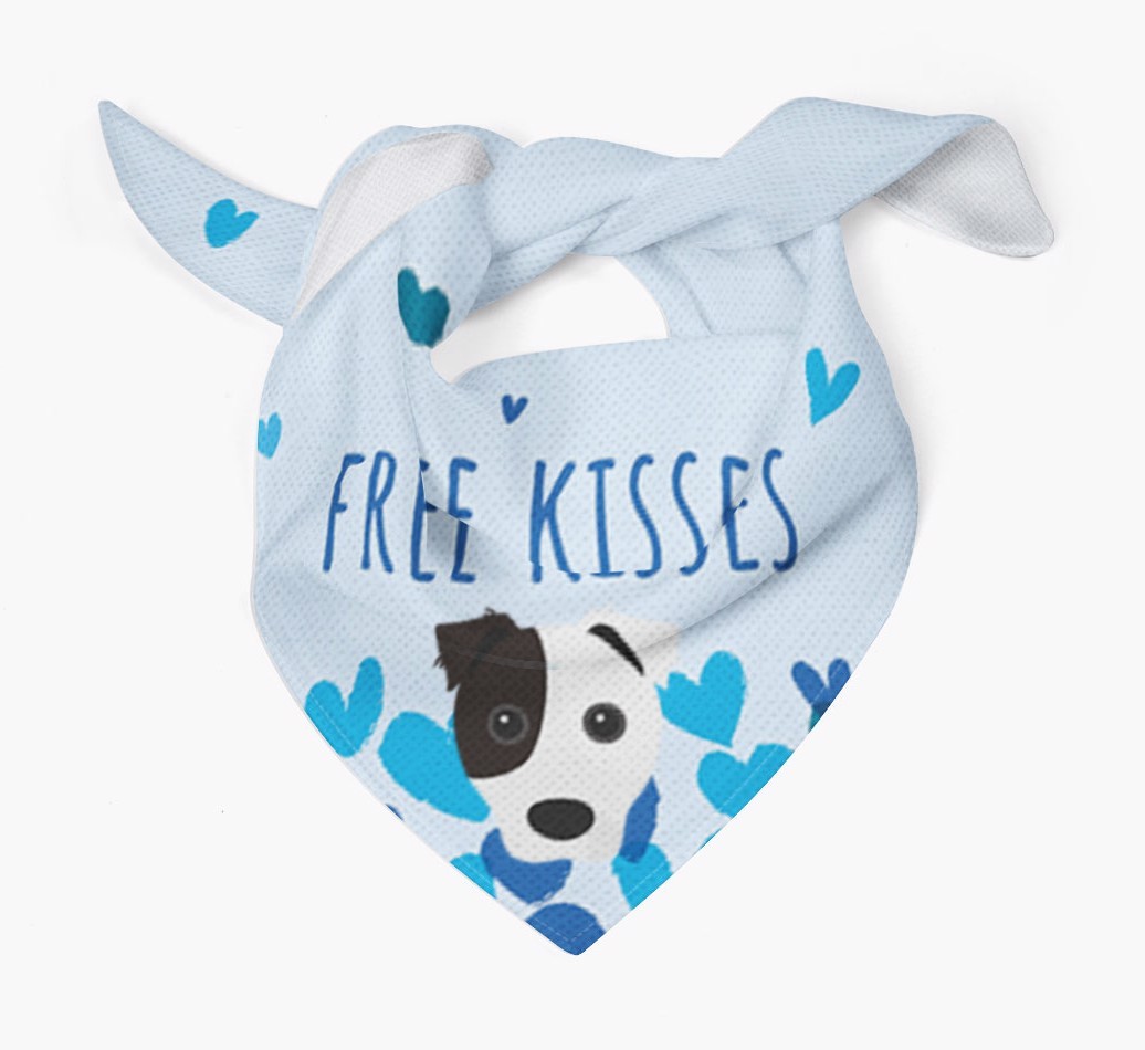 Free Kisses : Personalised {breedFullName} Bandana
