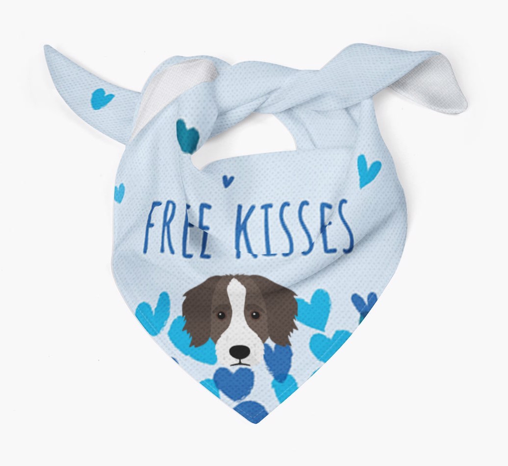Free Kisses : Personalised {breedFullName} Bandana
