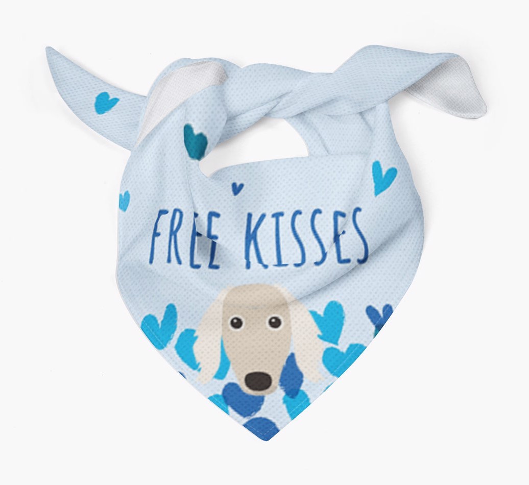 Free Kisses : Personalised {breedFullName} Bandana