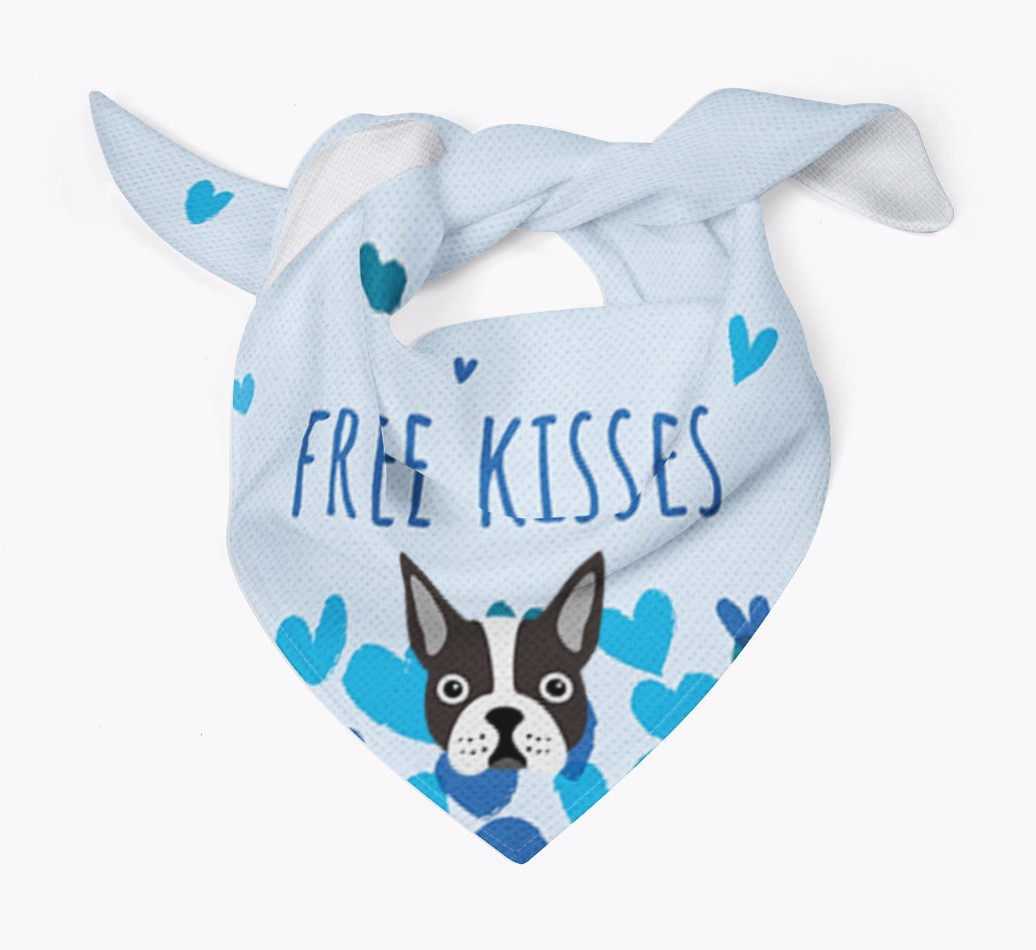 Free Kisses : Personalised {breedFullName} Bandana
