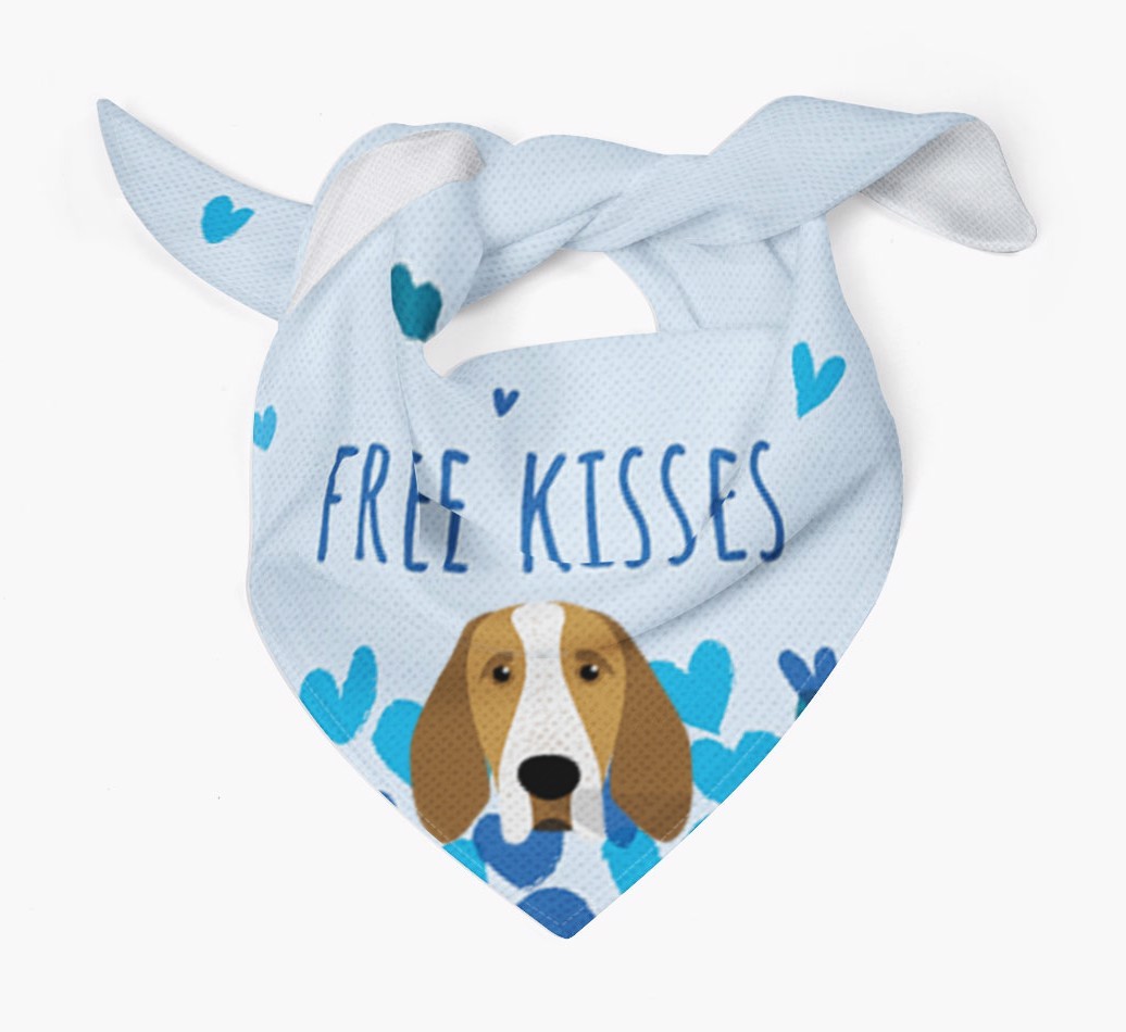 Free Kisses : Personalised {breedFullName} Bandana