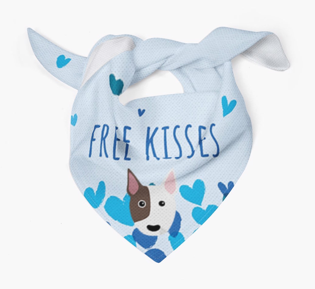 Free Kisses : Personalised {breedFullName} Bandana