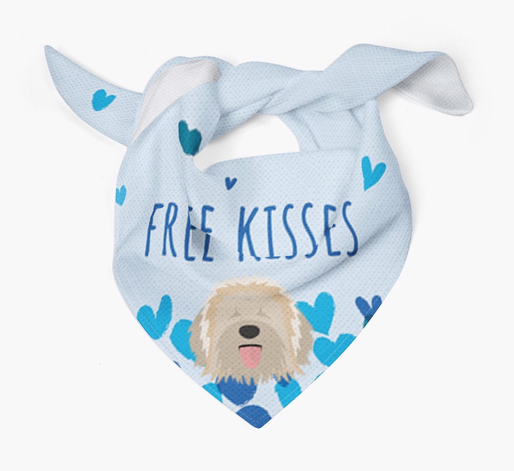 Free Kisses : Personalised {breedFullName} Bandana