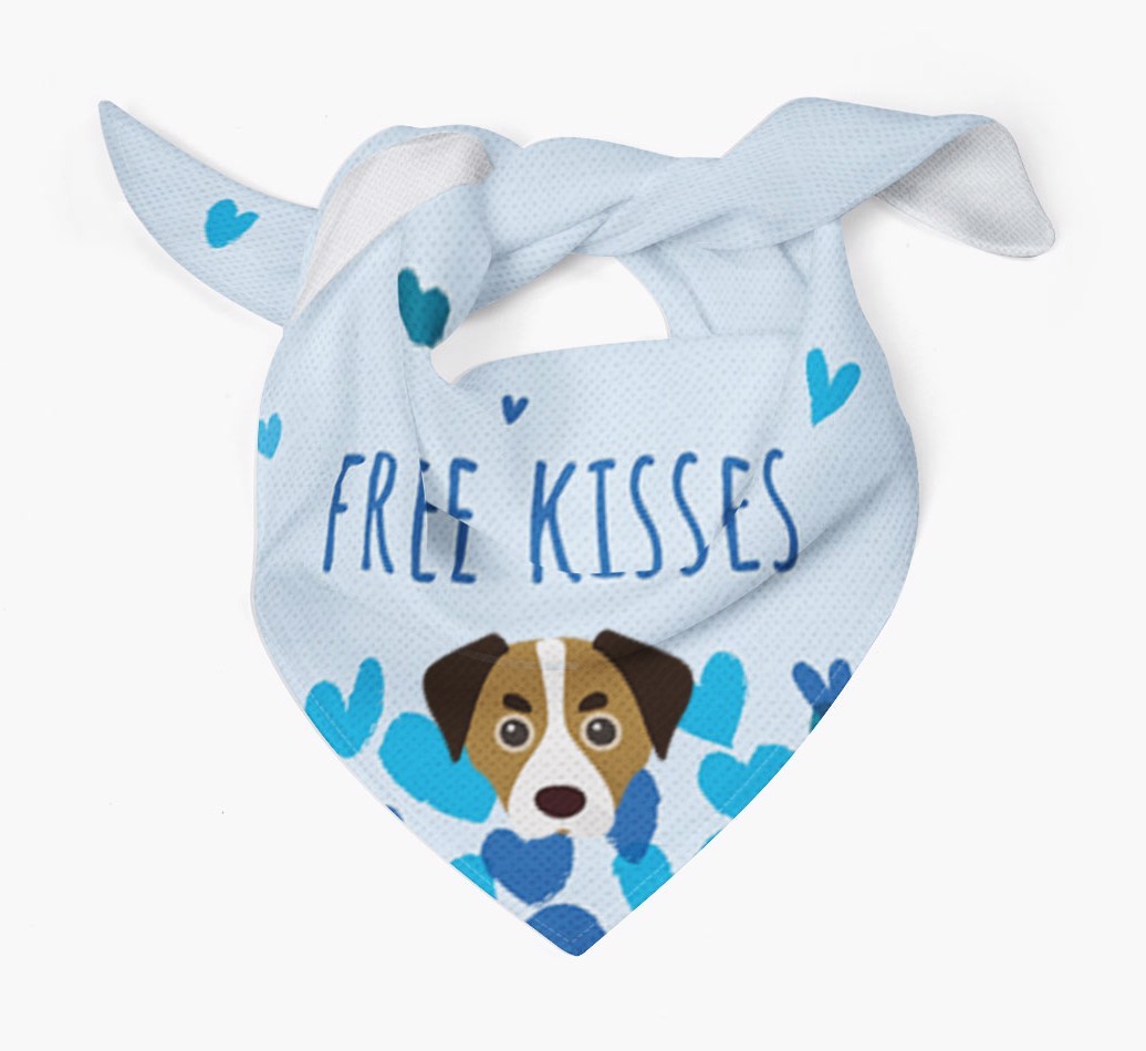 Free Kisses : Personalised {breedFullName} Bandana