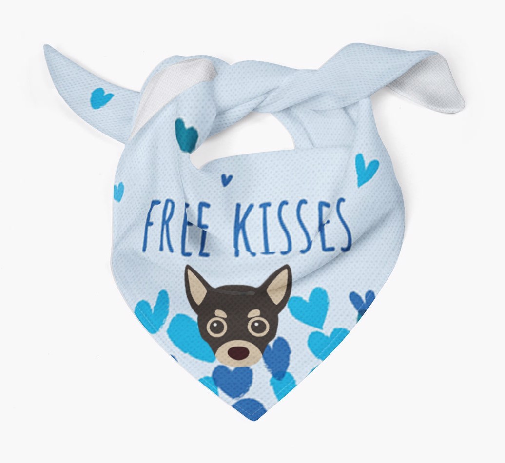 Free Kisses : Personalised {breedFullName} Bandana