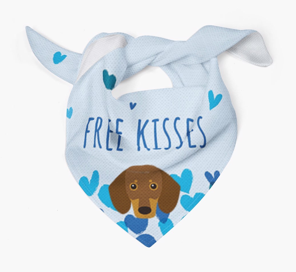 Free Kisses : Personalised {breedFullName} Bandana