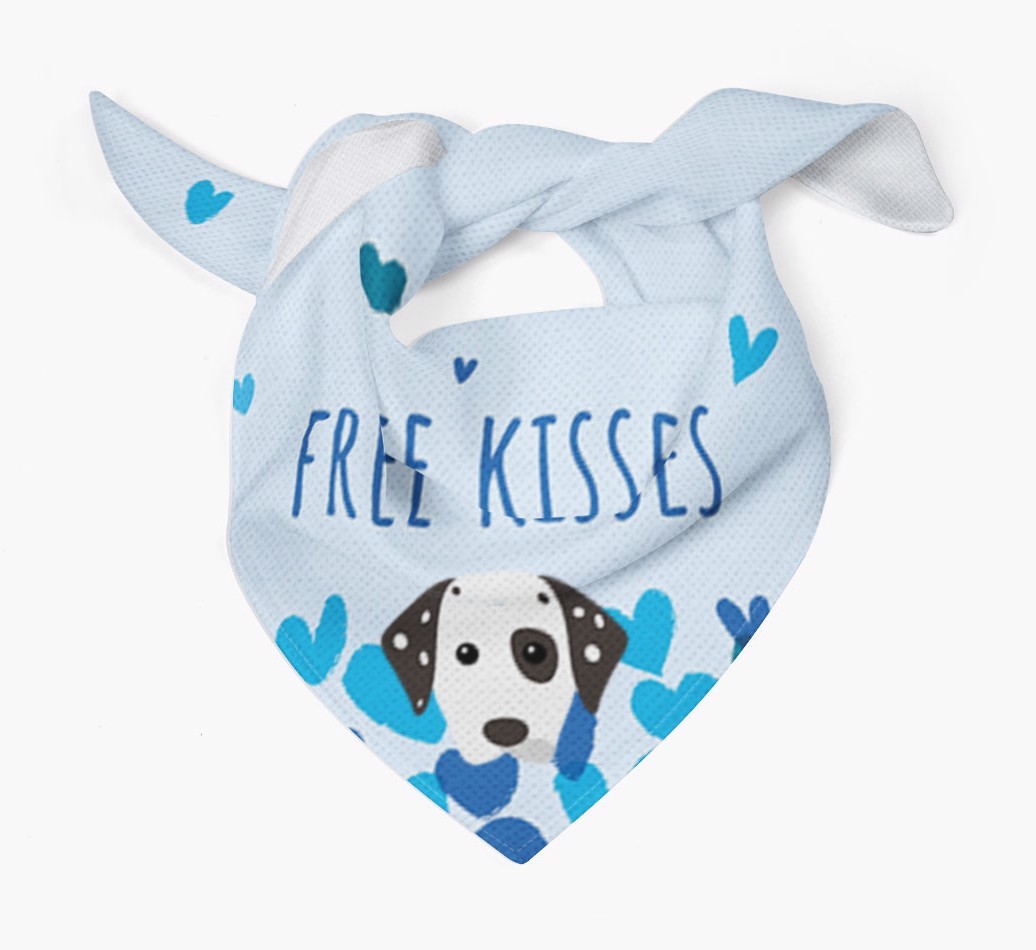 Free Kisses : Personalised {breedFullName} Bandana