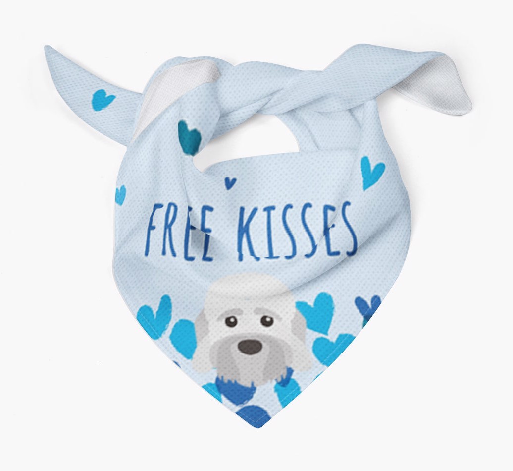 Free Kisses : Personalised {breedFullName} Bandana