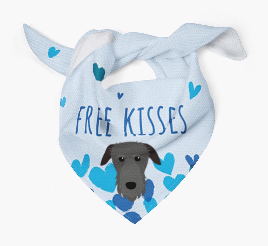 Free Kisses : Personalised {breedFullName} Bandana