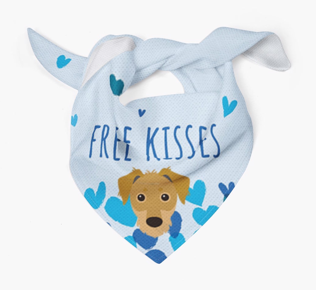 Free Kisses : Personalised {breedFullName} Bandana