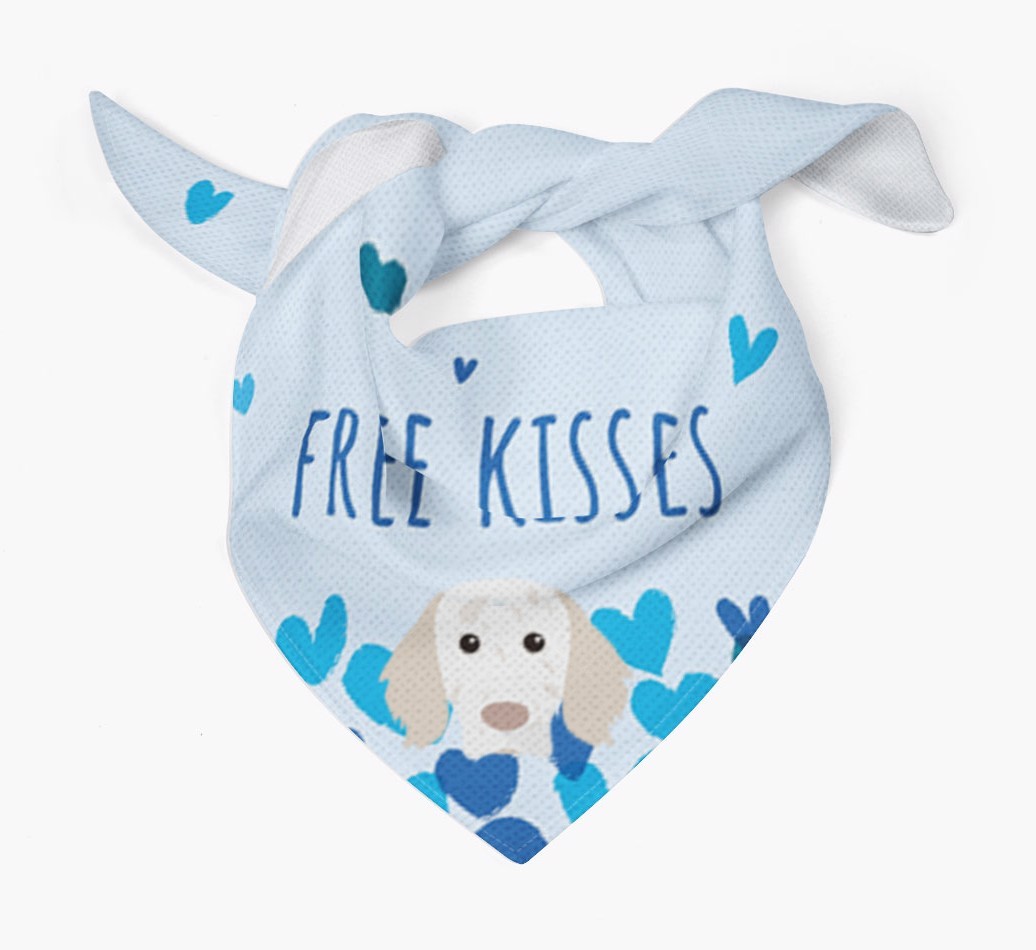 Free Kisses : Personalised {breedFullName} Bandana