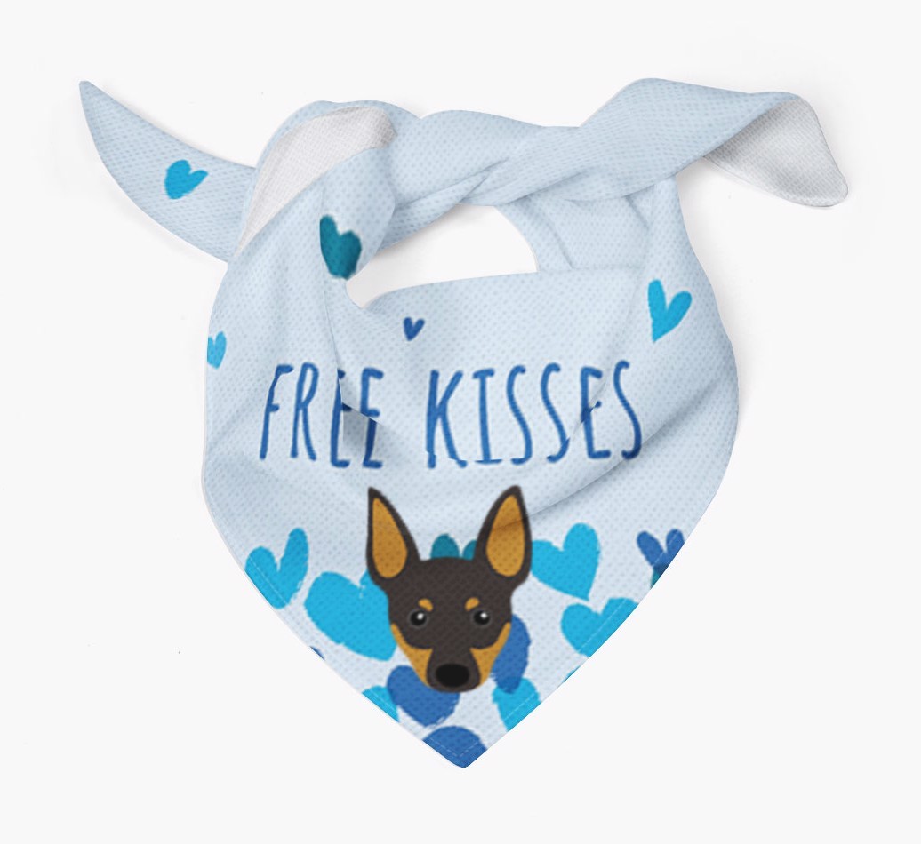Free Kisses : Personalised {breedFullName} Bandana
