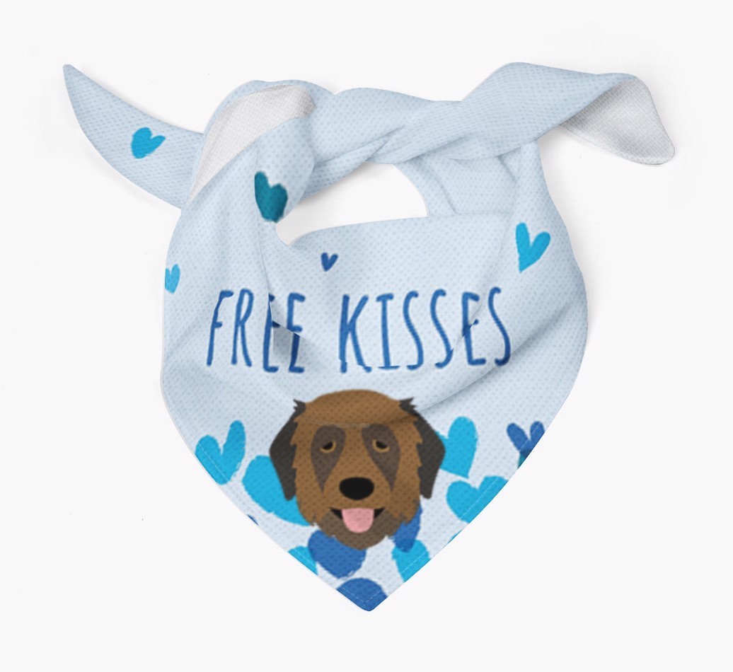 Free Kisses : Personalised {breedFullName} Bandana