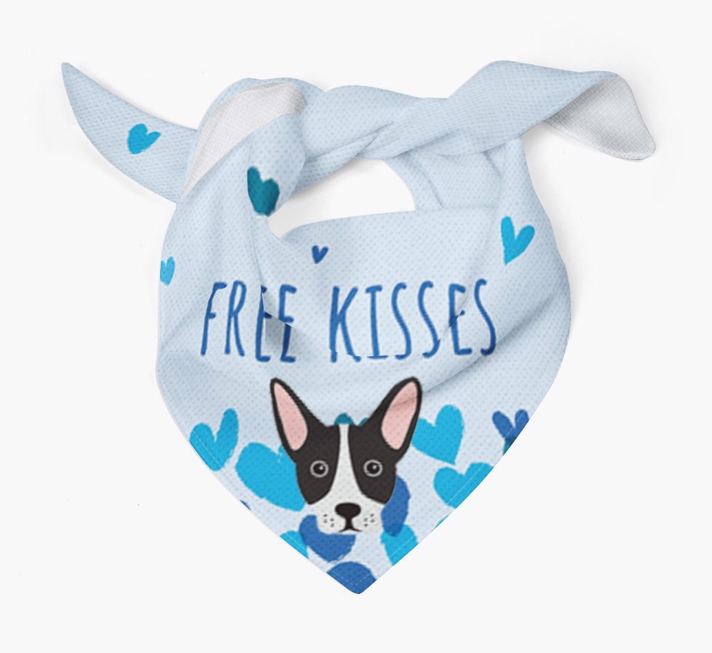 Free Kisses : Personalised {breedFullName} Bandana