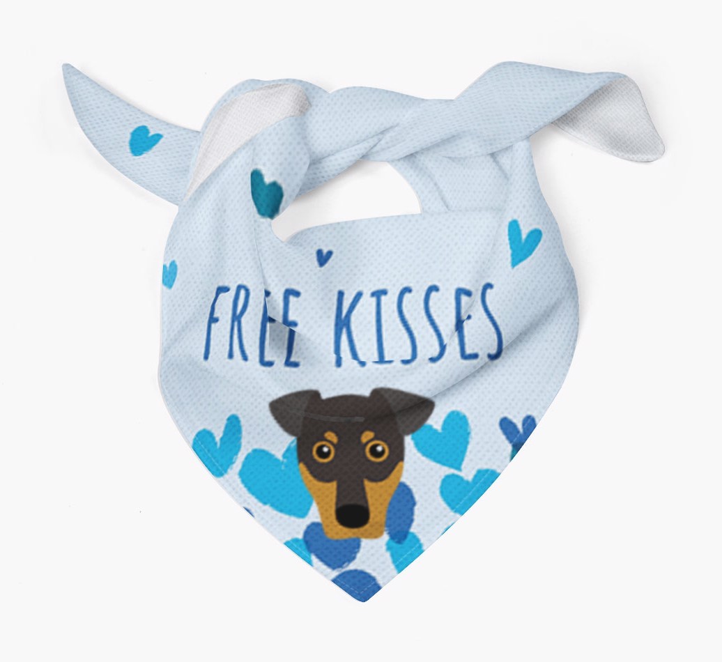 Free Kisses : Personalised {breedFullName} Bandana