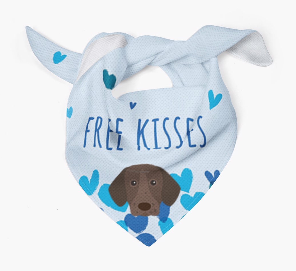 Free Kisses : Personalised {breedFullName} Bandana