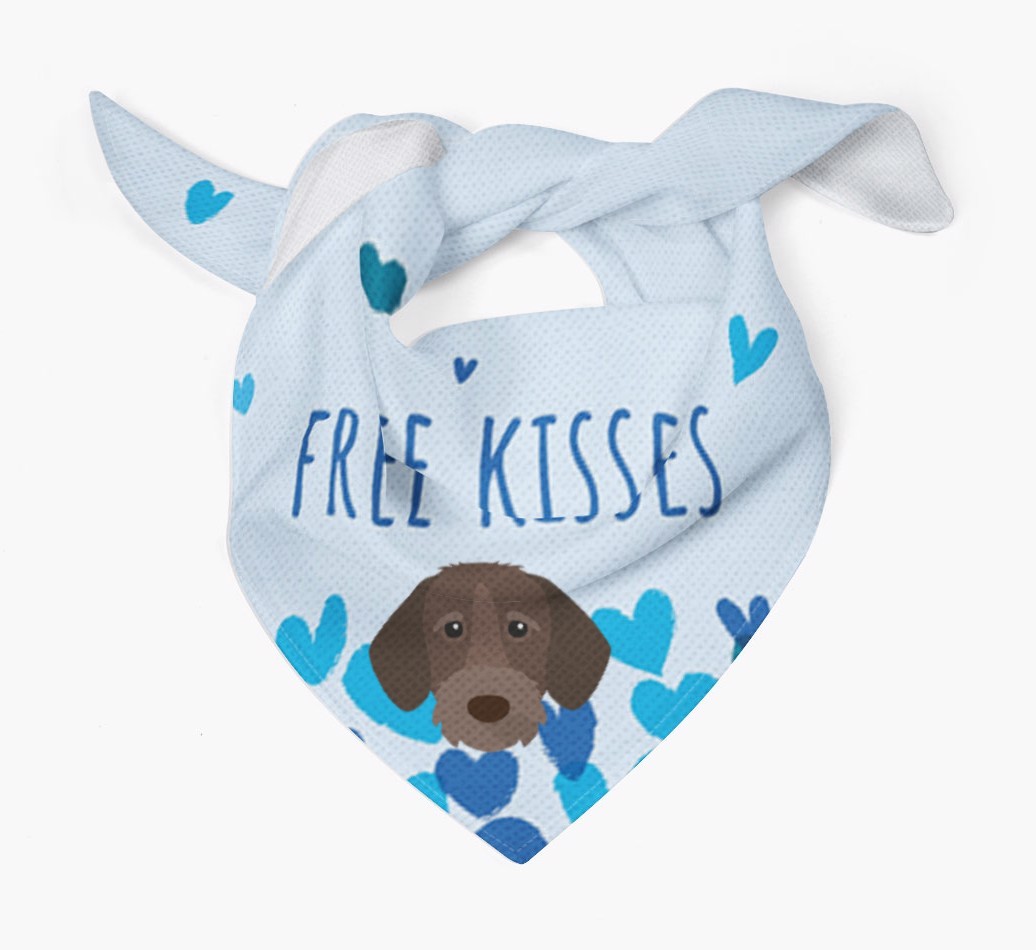 Free Kisses : Personalised {breedFullName} Bandana