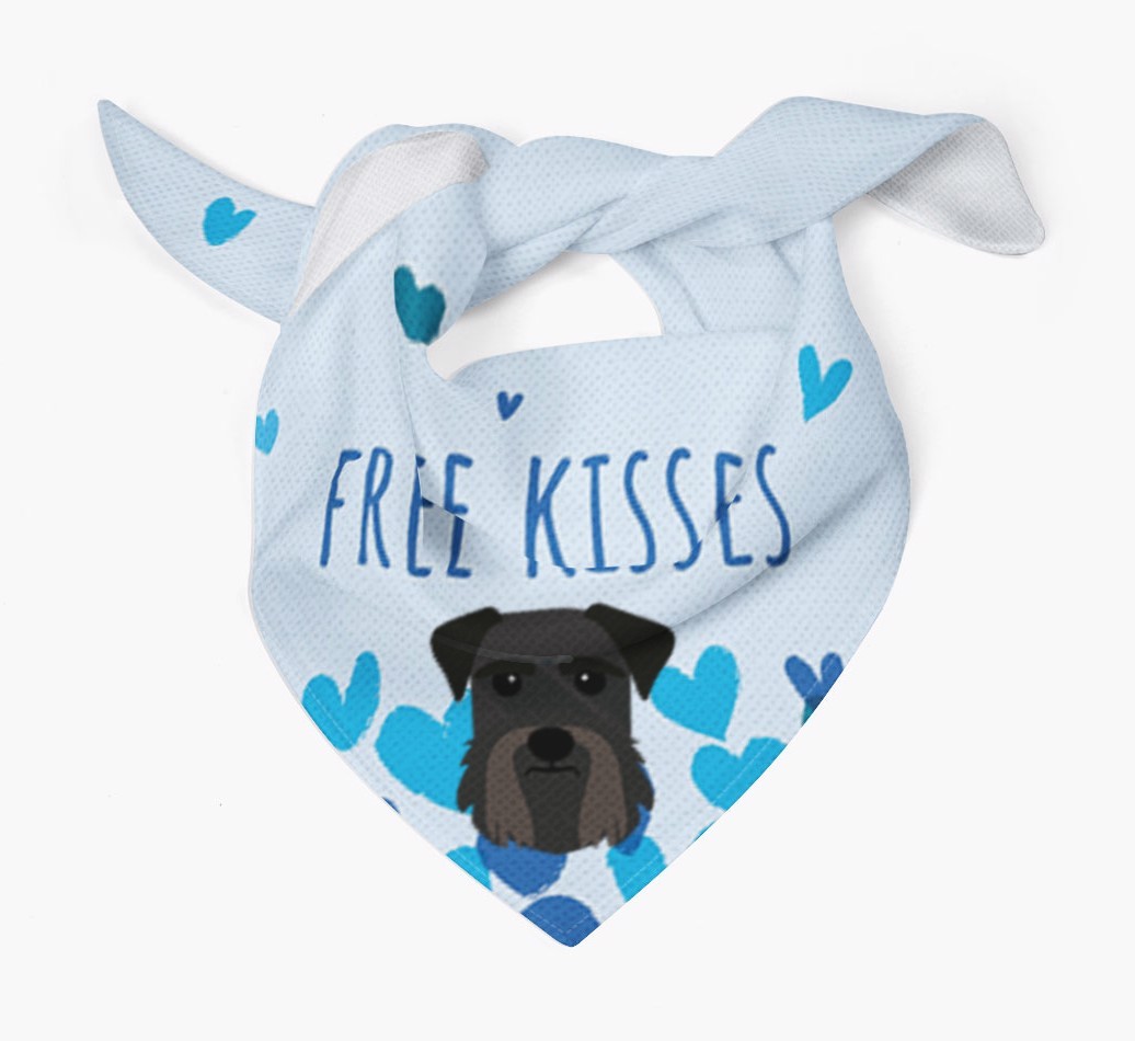 Free Kisses : Personalised {breedFullName} Bandana