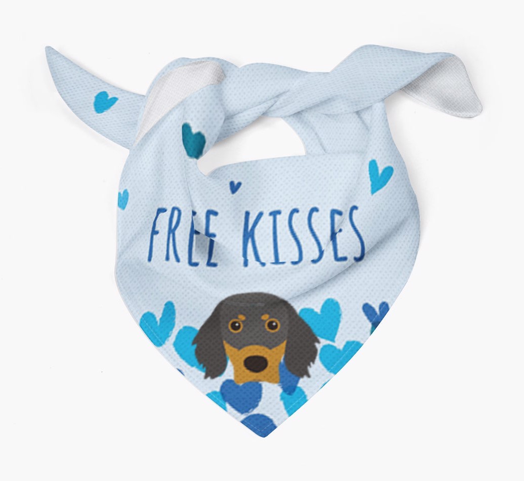 Free Kisses : Personalised {breedFullName} Bandana
