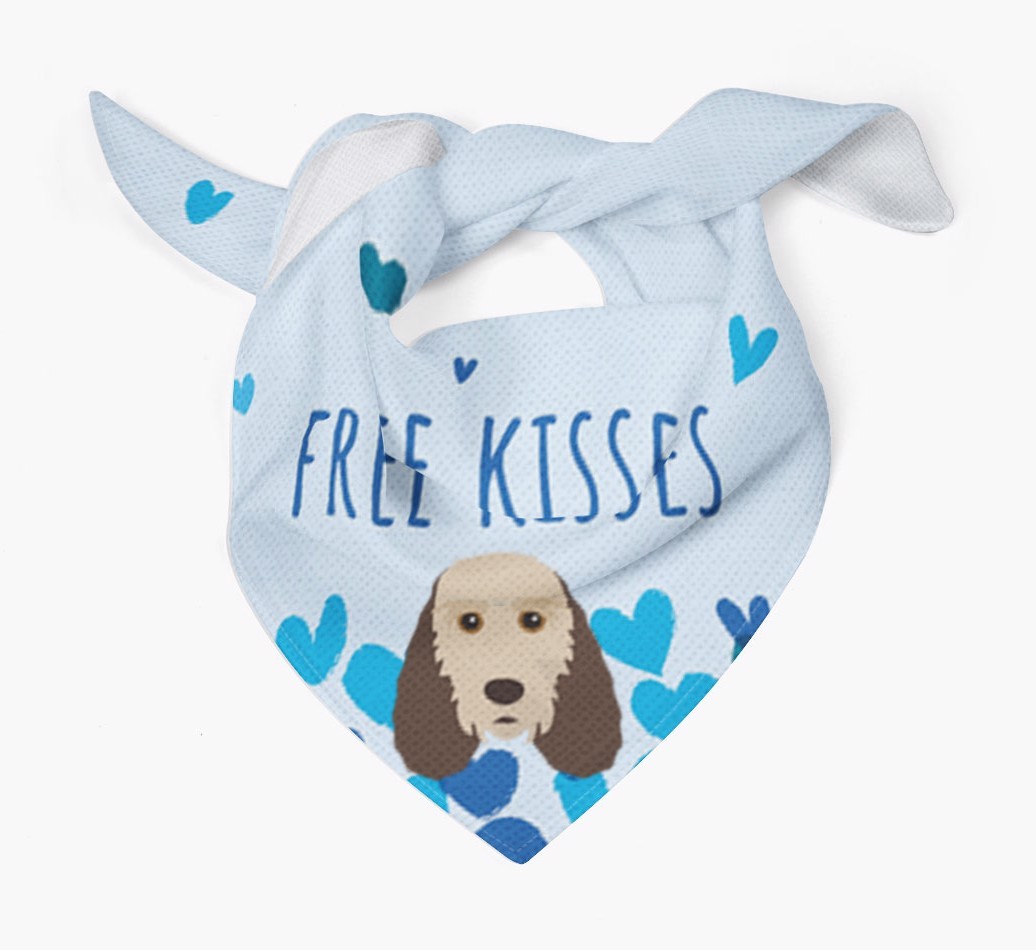 Free Kisses : Personalised {breedFullName} Bandana