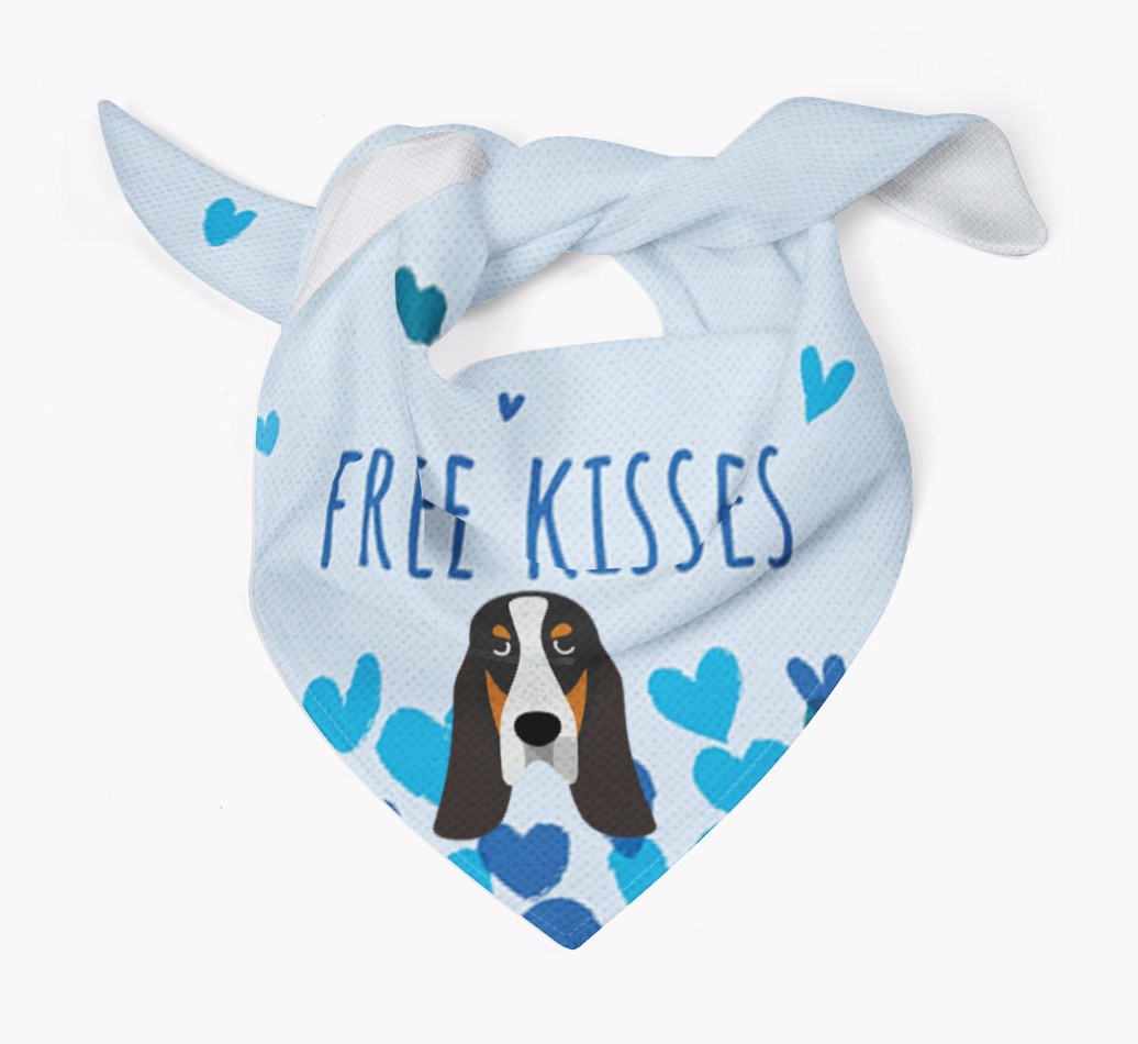 Free Kisses : Personalised {breedFullName} Bandana