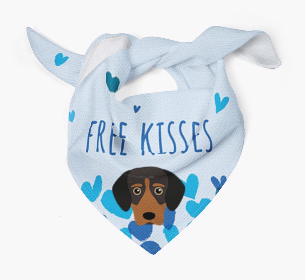 Free Kisses : Personalised {breedFullName} Bandana