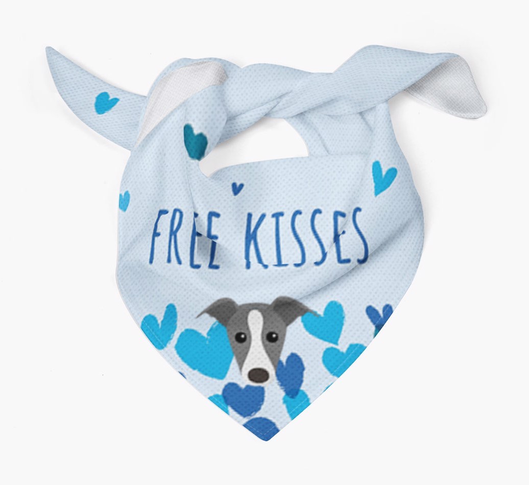 Free Kisses : Personalised {breedFullName} Bandana