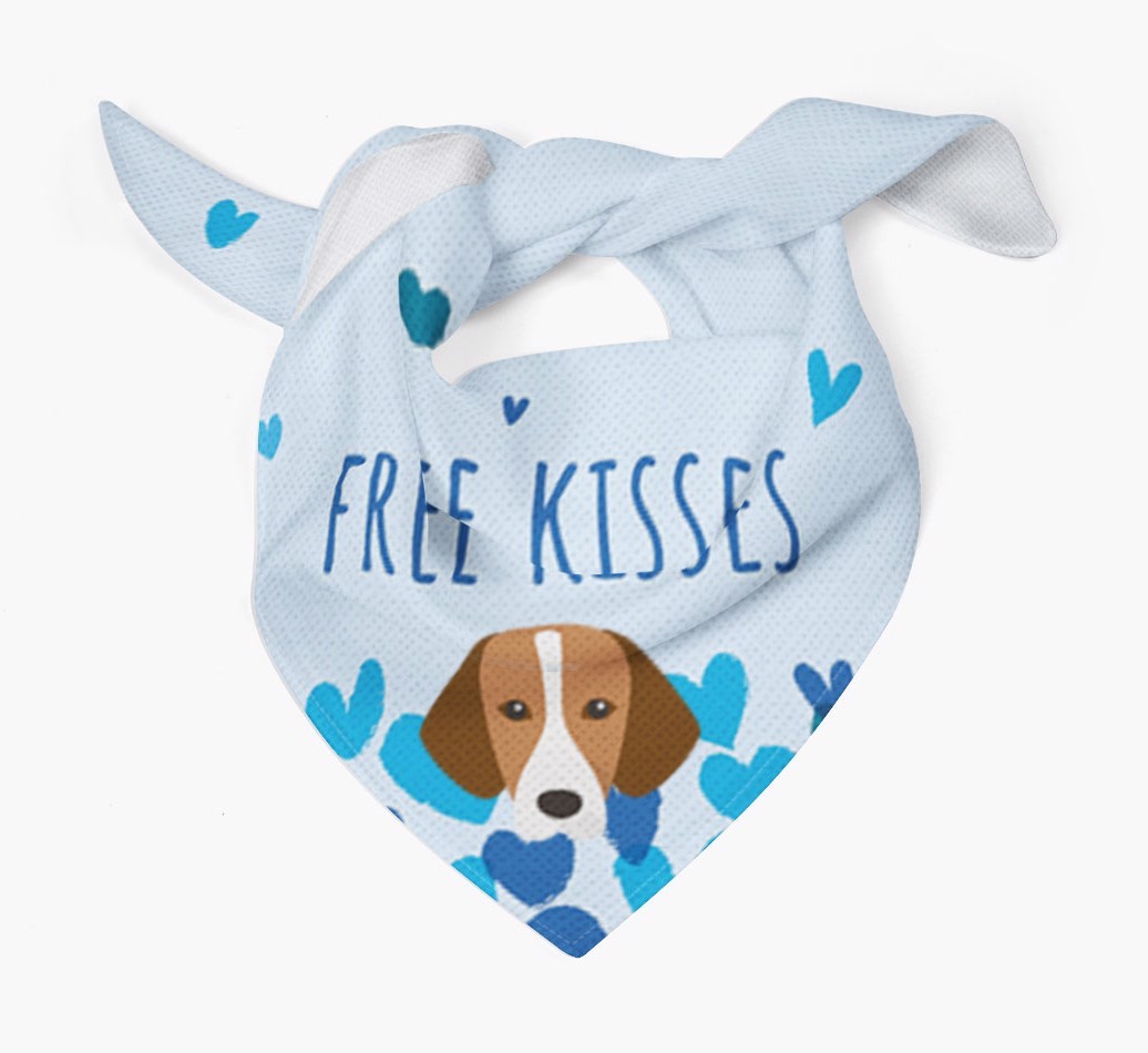 Free Kisses : Personalised {breedFullName} Bandana