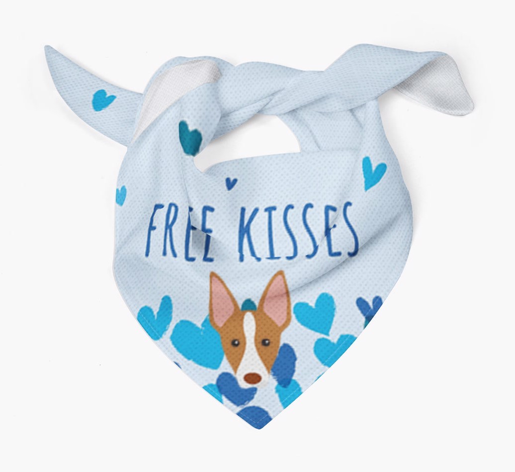 Free Kisses : Personalised {breedFullName} Bandana