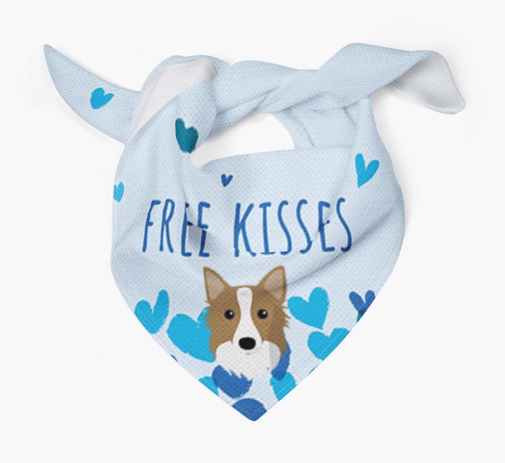 Free Kisses : Personalised {breedFullName} Bandana